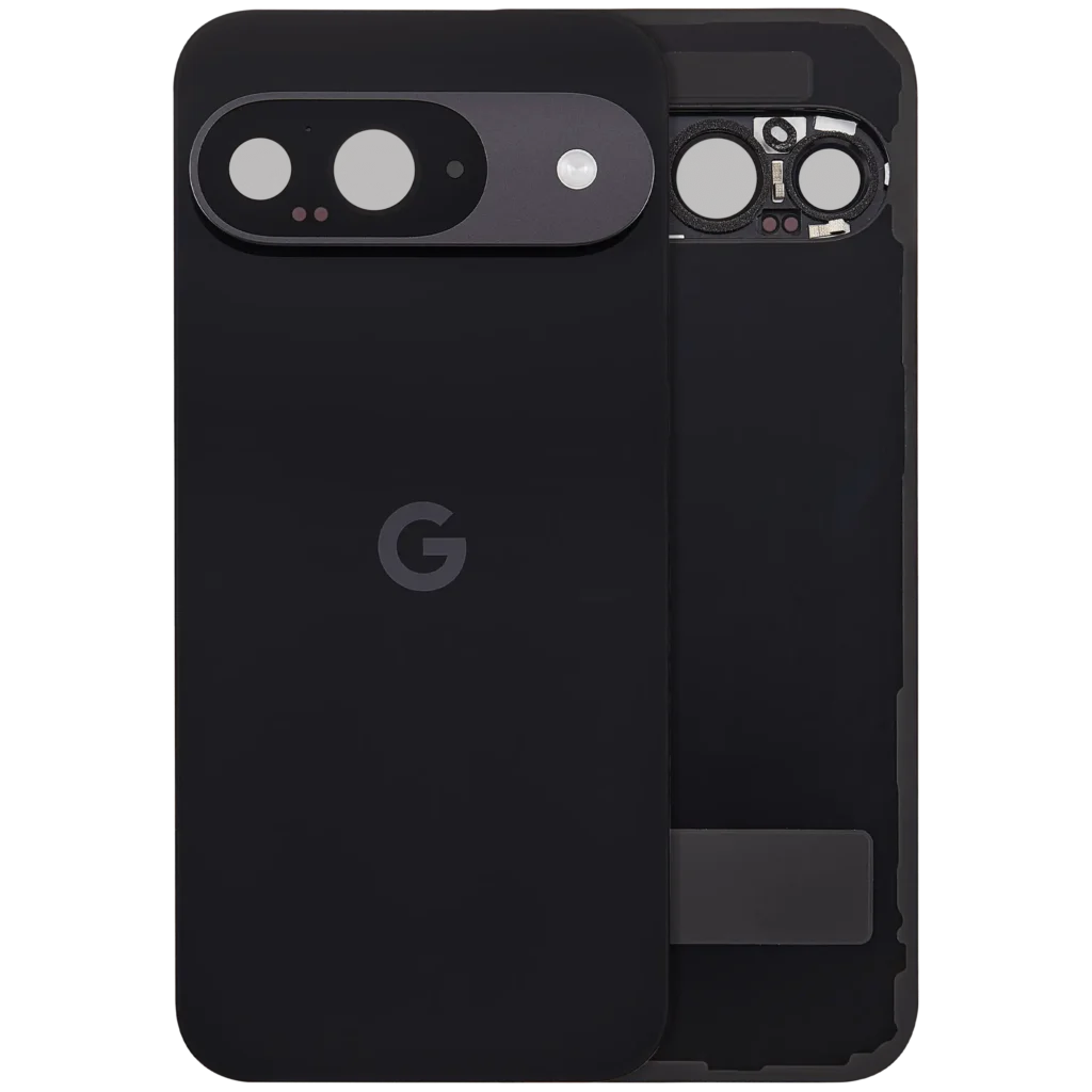 Back Cover Glass With Camera Lens For Google Pixel 9 (Used OEM Pull: Grade A) (Obsidian)