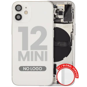 Back Housing W/ Small Parts For iPhone 12 Mini (EU / Global Version) (Aftermarket Plus) (White)