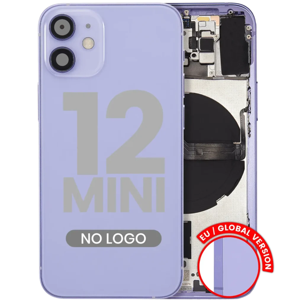 Back Housing W/ Small Parts For iPhone 12 Mini (EU / Global Version) (Aftermarket Plus) (Purple)
