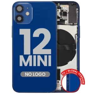 Back Housing W/ Small Parts For iPhone 12 Mini (EU / Global Version) (Aftermarket Plus) (Blue)