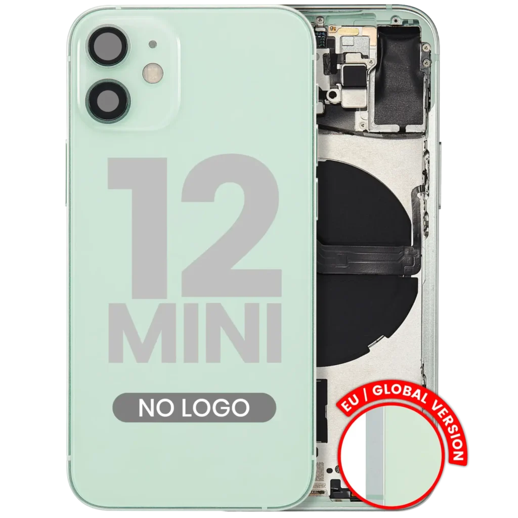 Back Housing W/ Small Parts For iPhone 12 Mini (EU / Global Version) (Aftermarket Plus) (Green)