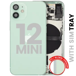 Back Housing W/ Small Parts For iPhone 12 Mini (EU / Global Version) (Used OEM Pull: Grade C) (Green)
