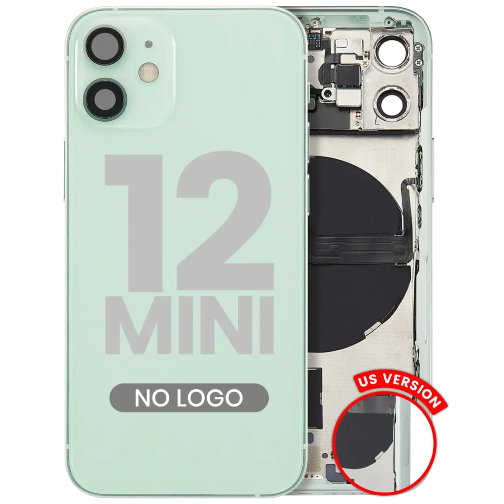 Back Housing W/ Small Parts For iPhone 12 Mini (US Version) (Aftermarket Plus) (Green)