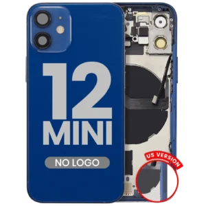 Back Housing W/ Small Parts For iPhone 12 Mini (US Version) (Aftermarket Plus) (Blue)