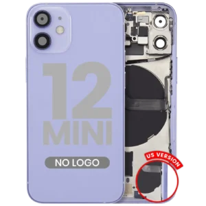 Back Housing W/ Small Parts For iPhone 12 Mini (US Version) (Aftermarket Plus) (Purple)