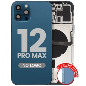 Back Housing W/ Small Parts For iPhone 12 Pro Max (EU / Global Version) (Aftermarket Plus) (Pacific Blue)