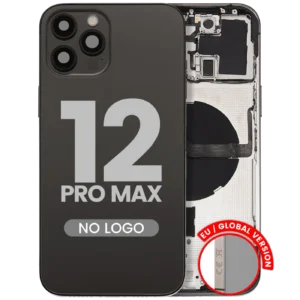 Back Housing W/ Small Parts For iPhone 12 Pro Max (EU / Global Version) (Aftermarket Plus) (Graphite)
