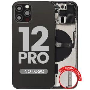 Back Housing W/ Small Parts For iPhone 12 Pro (EU / Global Version) (Aftermarket Plus) (Graphite)