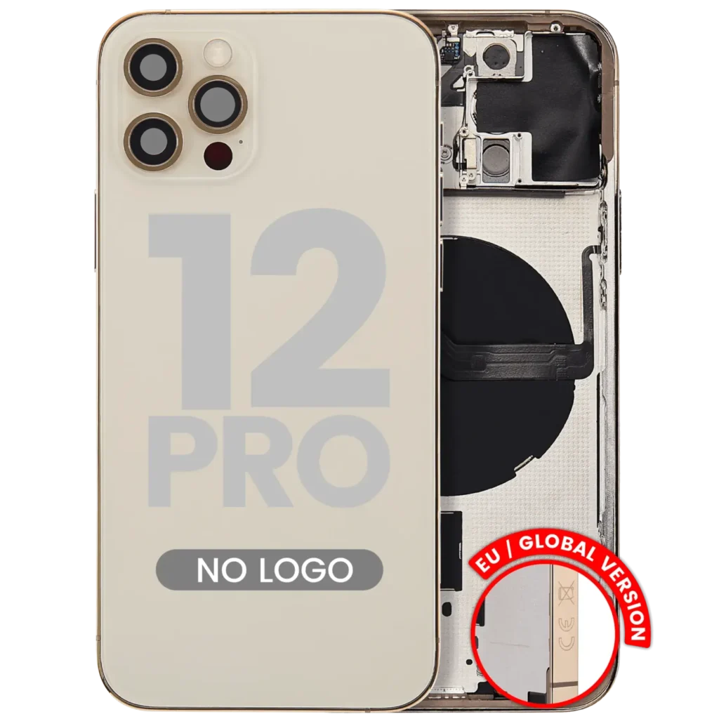 Back Housing W/ Small Parts For iPhone 12 Pro (EU / Global Version) (Aftermarket Plus) (Gold)
