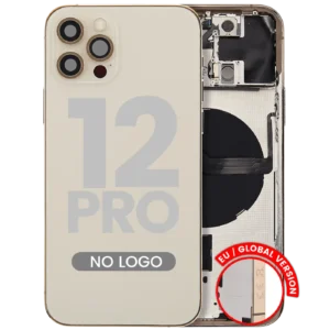 Back Housing W/ Small Parts For iPhone 12 Pro (EU / Global Version) (Aftermarket Plus) (Gold)