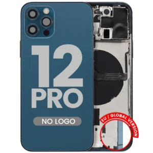 Back Housing W/ Small Parts For iPhone 12 Pro (EU / Global Version) (Aftermarket Plus) (Pacific Blue)