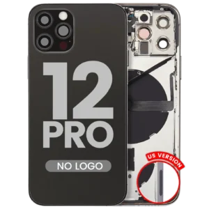 Back Housing W/ Small Parts For iPhone 12 Pro (US Version) (Aftermarket Plus) (Graphite)