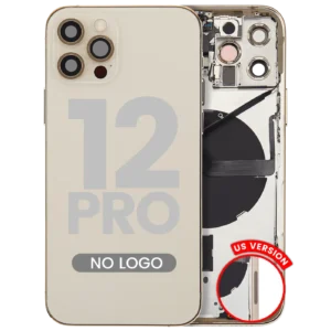 Back Housing W/ Small Parts For iPhone 12 Pro (US Version) (Aftermarket Plus) (Gold)