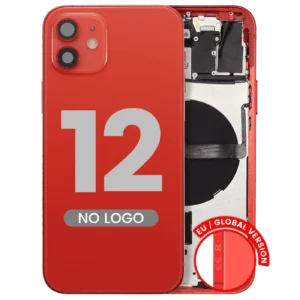 Back Housing W/ Small Parts For iPhone 12 (EU / Global Version) (Aftermarket Plus) (Red)