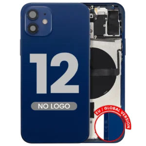 Back Housing W/ Small Parts For iPhone 12 (EU / Global Version) (Aftermarket Plus) (Blue)