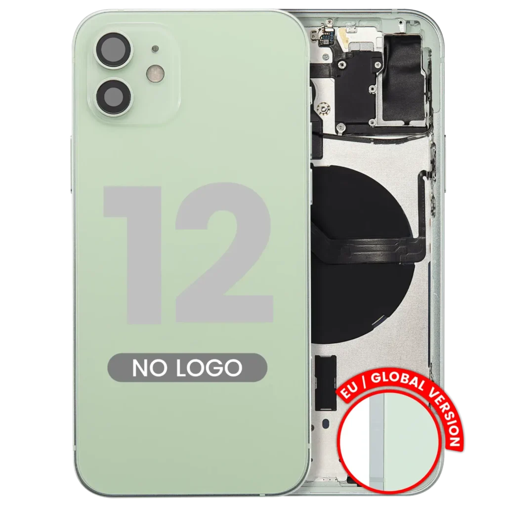Back Housing W/ Small Parts For iPhone 12 (EU / Global Version) (Aftermarket Plus) (Green)