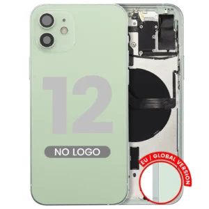 Back Housing W/ Small Parts For iPhone 12 (EU / Global Version) (Aftermarket Plus) (Green)