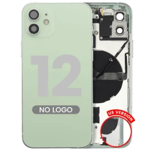 Back Housing W/ Small Parts For iPhone 12 (US Version) (Aftermarket Plus) (Green)