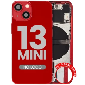 Back Housing W/ Small Parts For iPhone 13 Mini (EU / Global Version) (Aftermarket Plus) (Red)