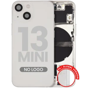 Back Housing W/ Small Parts For iPhone 13 Mini (EU / Global Version) (Aftermarket Plus) (Starlight)