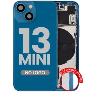 Back Housing W/ Small Parts For iPhone 13 Mini (EU / Global Version) (Aftermarket Plus) (Blue)