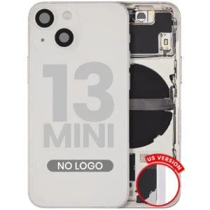 Back Housing W/ Small Parts For iPhone 13 Mini (US Version) (Aftermarket Plus) (Starlight)