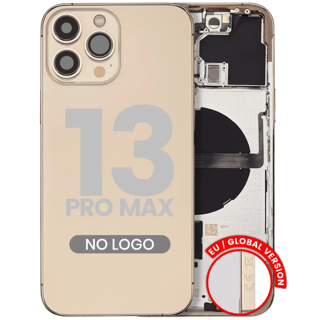 Back Housing W/ Small Parts For iPhone 13 Pro Max (EU / Global Version) (Aftermarket Plus) (Gold)