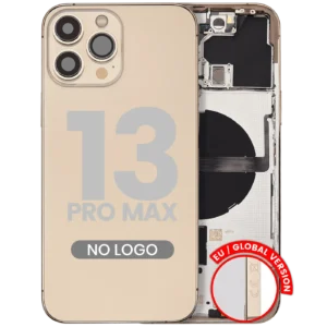 Back Housing W/ Small Parts For iPhone 13 Pro Max (EU / Global Version) (Aftermarket Plus) (Gold)