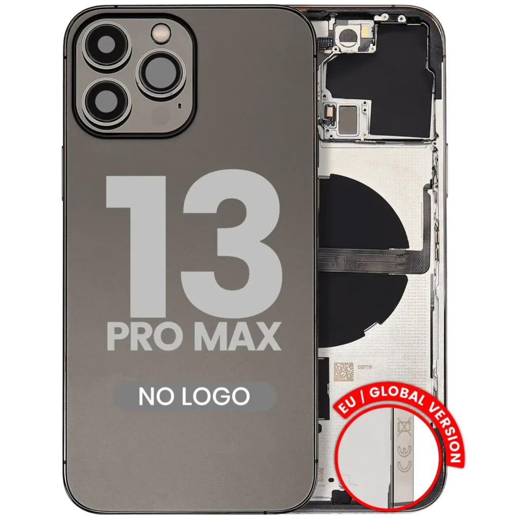 Back Housing W/ Small Parts For iPhone 13 Pro Max (EU / Global Version) (Aftermarket Plus) (Graphite)