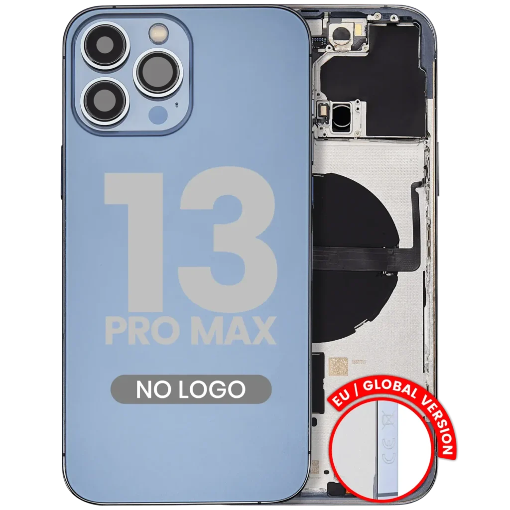 Back Housing W/ Small Parts For iPhone 13 Pro Max (EU / Global Version) (Aftermarket Plus) (Sierra Blue)