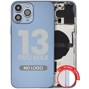 Back Housing W/ Small Parts For iPhone 13 Pro Max (EU / Global Version) (Aftermarket Plus) (Sierra Blue)