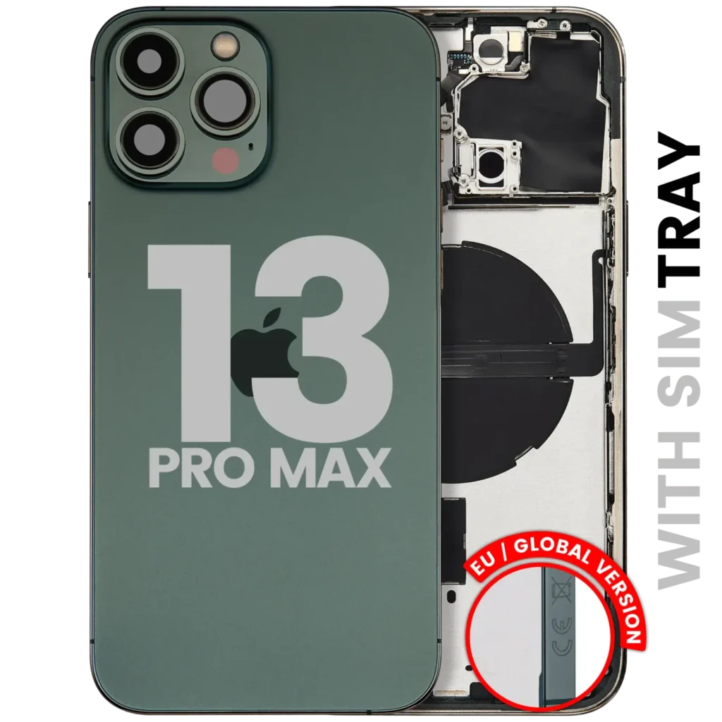 Back Housing W/ Small Parts For iPhone 13 Pro Max (EU / Global Version) (Used OEM Pull: Grade B) (Alpine Green)