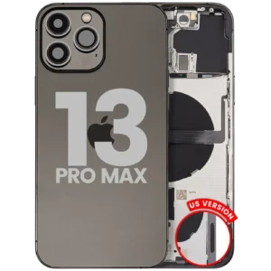 Back Housing W/ Small Parts For iPhone 13 Pro Max (US Version) (Used OEM Pull: Grade A) (Graphite)