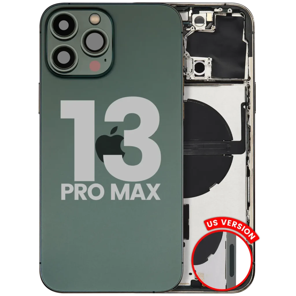 Back Housing W/ Small Parts For iPhone 13 Pro Max (US Version) (Used OEM Pull: Grade A) (Alpine Green)