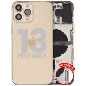 Back Housing W/ Small Parts For iPhone 13 Pro Max (US Version) (Used OEM Pull: Grade B) (Gold)