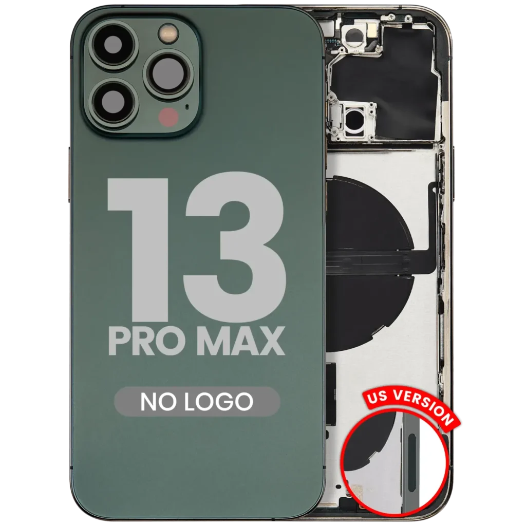 Back Housing W/ Small Parts For iPhone 13 Pro Max (US Version) (Aftermarket Plus) (Alpine Green)