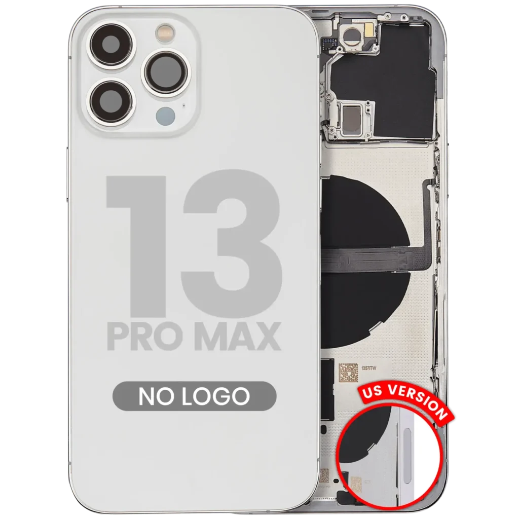 Back Housing W/ Small Parts For iPhone 13 Pro Max (US Version) (Aftermarket Plus) (Silver)