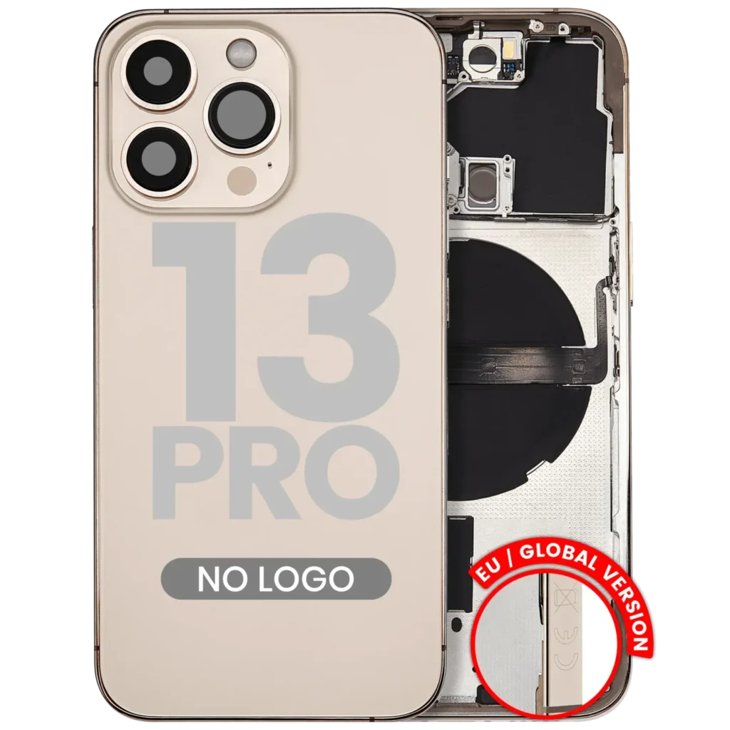 Back Housing W/ Small Parts For iPhone 13 Pro (EU / Global Version) (Aftermarket Plus) (Gold)