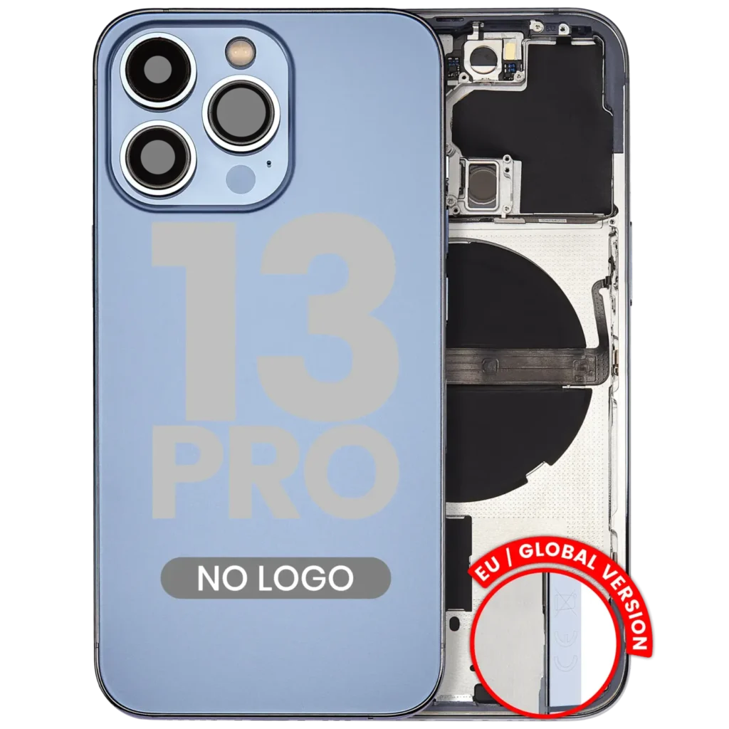 Back Housing W/ Small Parts For iPhone 13 Pro (EU / Global Version) (Aftermarket Plus) (Sierra Blue)