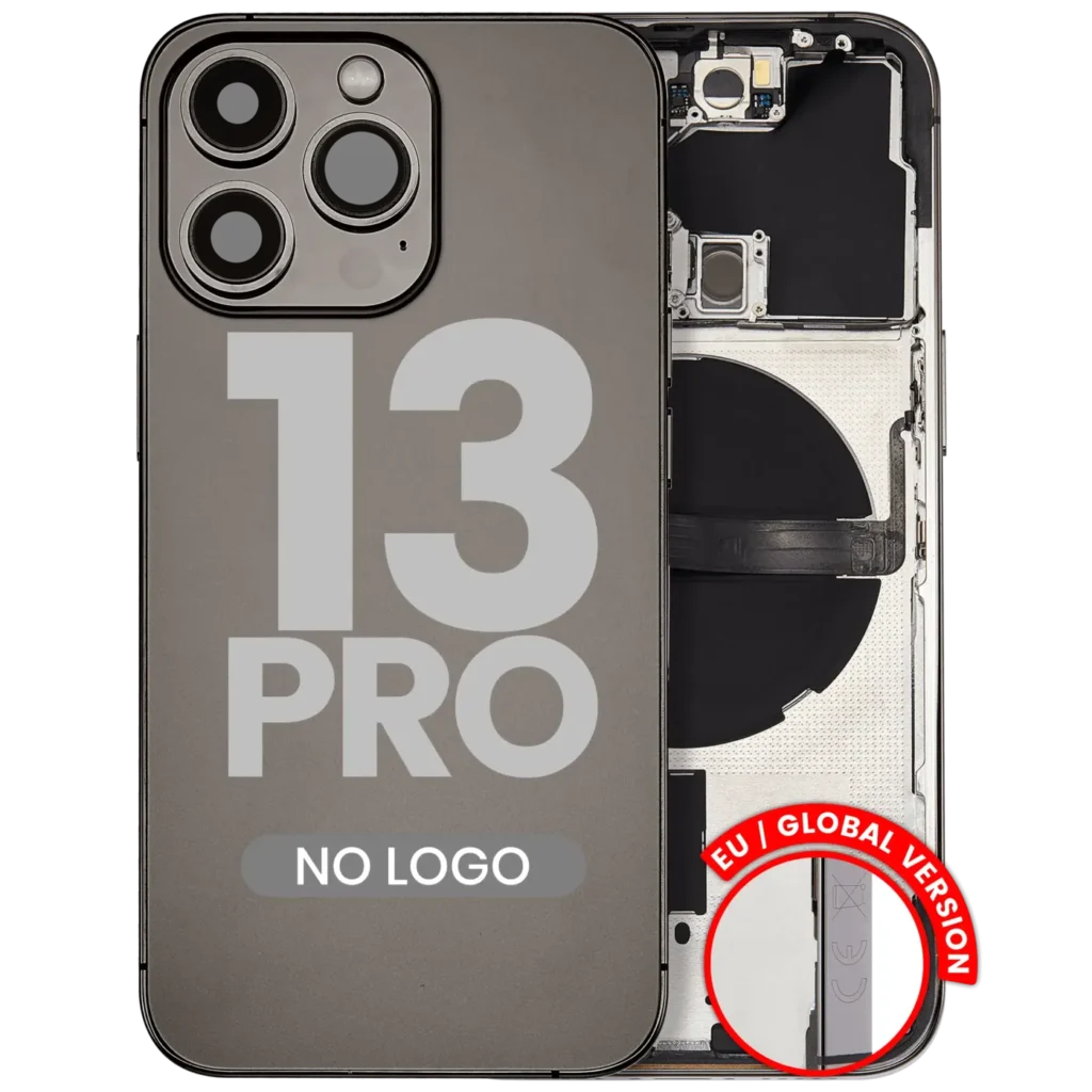 Back Housing W/ Small Parts For iPhone 13 Pro (EU / Global Version) (Aftermarket Plus) (Graphite)