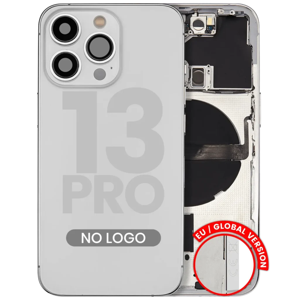 Back Housing W/ Small Parts For iPhone 13 Pro (EU / Global Version) (Aftermarket Plus) (Silver)