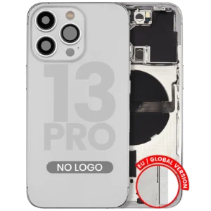 Back Housing W/ Small Parts For iPhone 13 Pro (EU / Global Version) (Aftermarket Plus) (Silver)