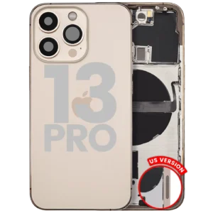 Back Housing W/ Small Parts For iPhone 13 Pro (US Version) (Used OEM Pull: Grade C) (Gold)