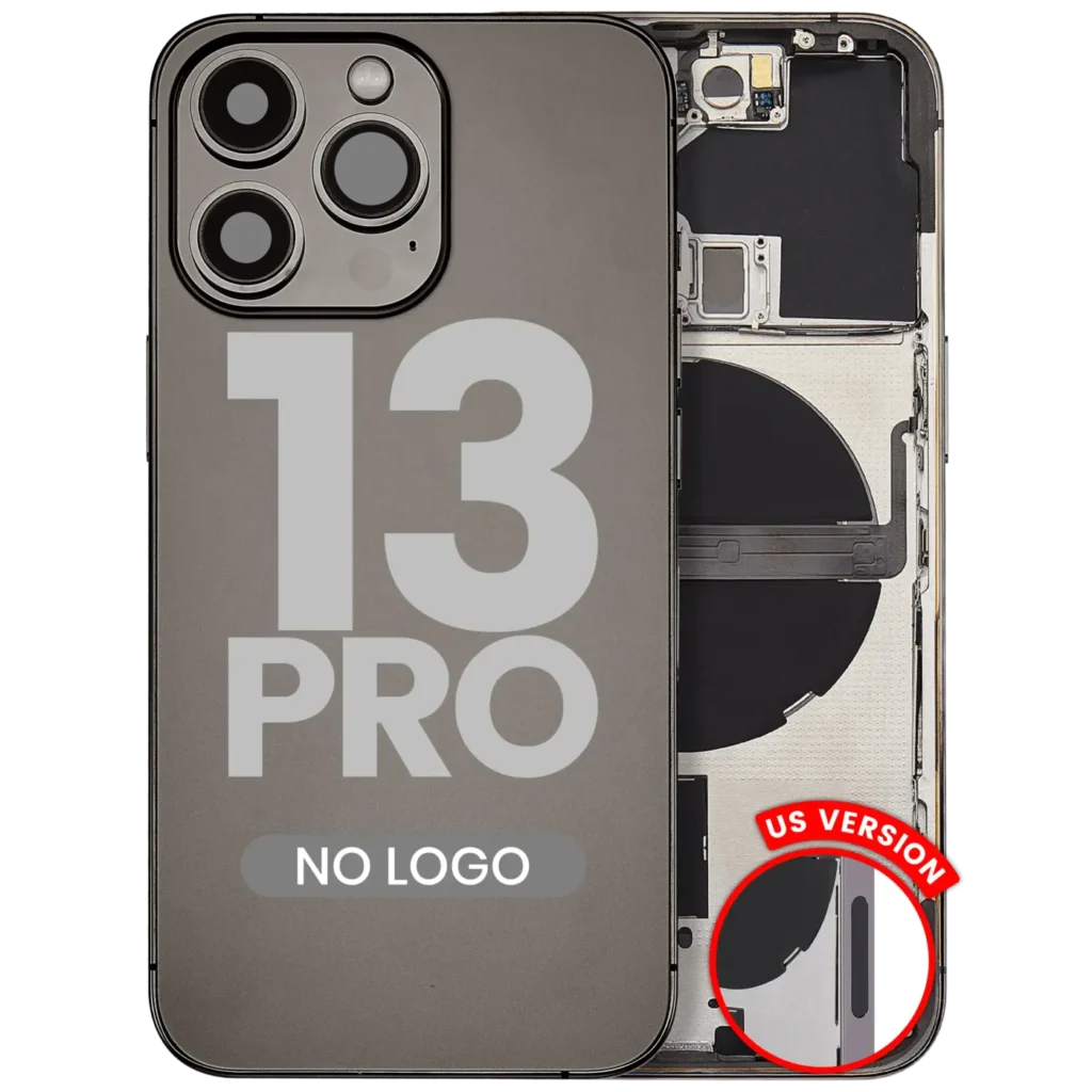 Back Housing W/ Small Parts For iPhone 13 Pro (US Version) (Aftermarket Plus) (Graphite)
