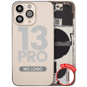 Back Housing W/ Small Parts For iPhone 13 Pro (US Version) (Aftermarket Plus) (Gold)
