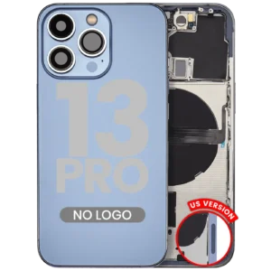 Back Housing W/ Small Parts For iPhone 13 Pro (US Version) (Aftermarket Plus) (Sierra Blue)