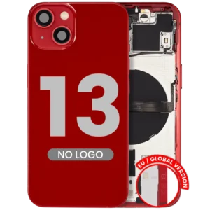 Back Housing W/ Small Parts For iPhone 13 (EU / Global Version) (Aftermarket Plus) (Red)