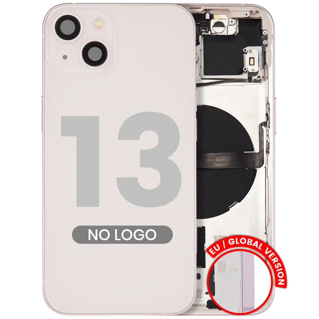 Back Housing W/ Small Parts For iPhone 13 (EU / Global Version) (Aftermarket Plus) (Pink)