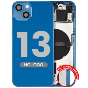 Back Housing W/ Small Parts For iPhone 13 (EU / Global Version) (Aftermarket Plus) (Blue)