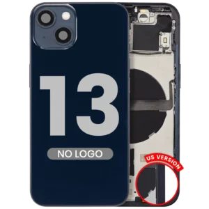 Back Housing W/ Small Parts For iPhone 13 (US Version) (Aftermarket Plus) (Midnight)